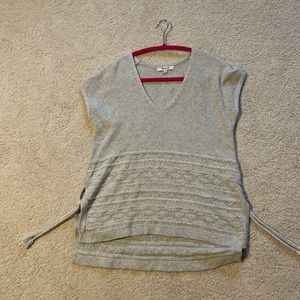 Madewell short-sleeved gray sweater
